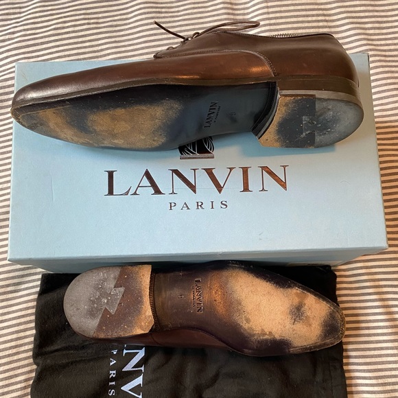 Lanvin Brown Leather Derby Men’s Shoe - Picture 8 of 8